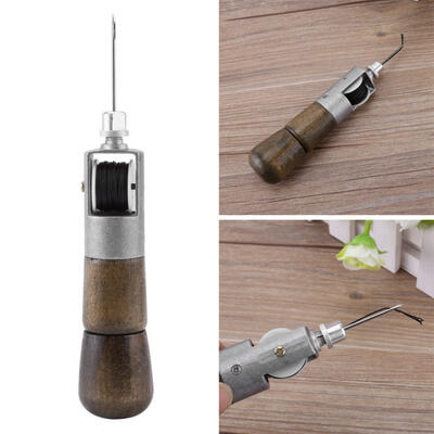 

Greensen DIY Handmade Leather hand-stitching Tool Sewing Kit Lock Stitch Awl 2 NeedlesWrench