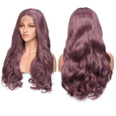 

Lace Front Wigs for Women Natural Wave Pre-plucked Hairline with Baby Hair Heat Resistant Fiber Synthetic Lace Wigs