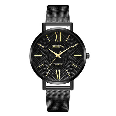 

Womens New Watches Geneva Luxury WomenS Thin Stainless Steel Strap Bracelet Band Analog Quartz WristWatch Watch Reloj Mujer