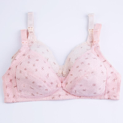 

Pregnant women breastfeeding underwear cotton front opening buckle on the buckle dual-use no steel ring nursing bra manufacturers
