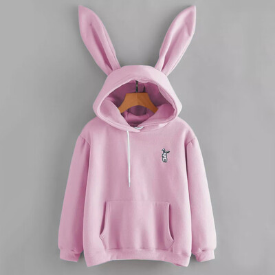 

Starmoon Womens Long Sleeve Rabbit Hoodie Sweatshirt Pullover Tops Blouse
