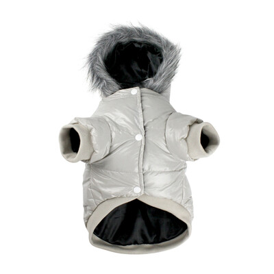 

Pet Down jacket Thickened Warm Two Legs Costume Solid Colors Breathable And Comfortable Hoodie jacket For Puppy Dog Clothes