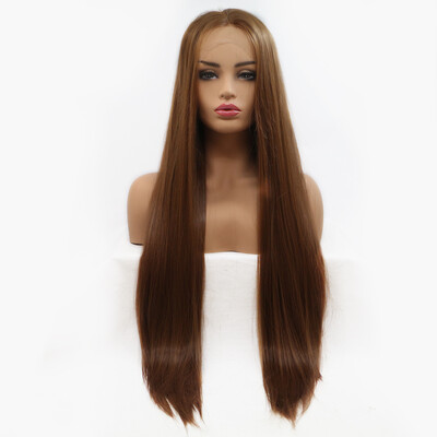 

Dolago Synthetic Wigs For Women Natural Long straight Lace Front Wig