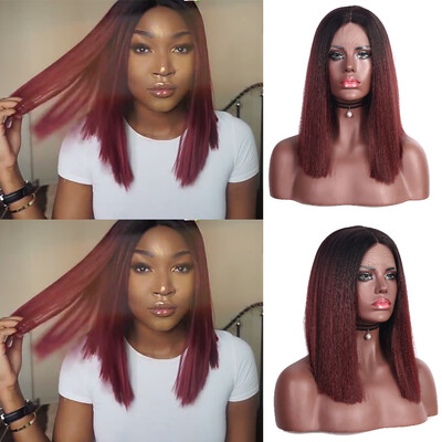 

〖Follure〗Womens Fashion Wig Red Front lace Synthetic Hair short Wigs straight Wig