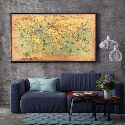 

Vintage Kraft Paper Nautical Illustration Poster Print