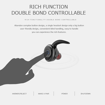 

Awei T1 TWS Wireless Earphone Mini BT V42 Headset Double Wireless Earbuds Cordless Headphones