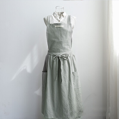 

NeillieN Nordic apron Korean pleated apron apron hotel coffee shop apronKitchen overallsClean apronCoffee shop overalls
