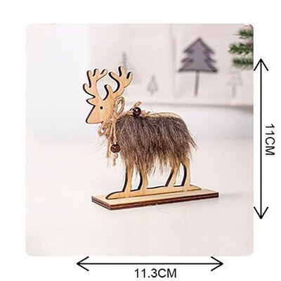

Toponeto Cute Wooden Felt Christmas Decorations Creative Home Decoration Ornaments
