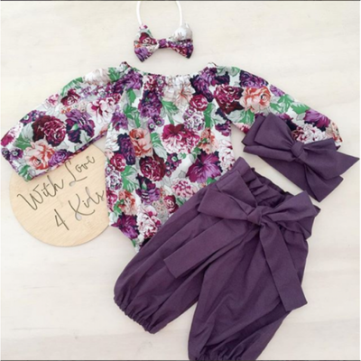 

Newborn Infant Kid Baby Girl Romper Bodysuit Jumpsuit Clothes Outfits Lots 3pcs