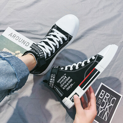 

Mens Shoes in Autumn Fashion High-top Canvas Board Shoes Leisure Shoes in Summer Gao Bang&Korea Edition