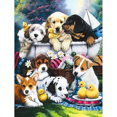 

5D DIY Full Drill Diamond Painting Dogs Cross Stitch Embroidery Mosaic Kit