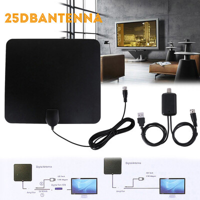 

〖Follure〗USB Indoor Digital Tv Antenna 50-100 Miles Range Signal 1080P Amplified HDTV