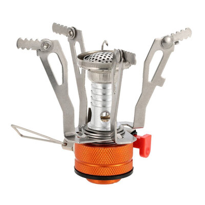 

Portable Ultralight Mini Pocket Camping Stove with Piezo Ignition for Hiking Backpacking Picnic Cookware