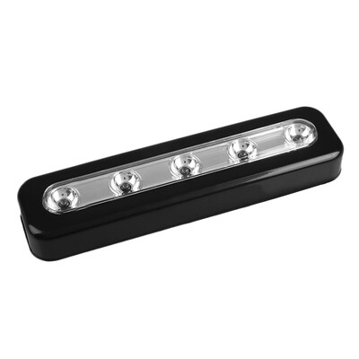 

〖Follure〗5X Bright Battery Operated Bulb Stick On Push On Strip Lights Kitchen Shed BK