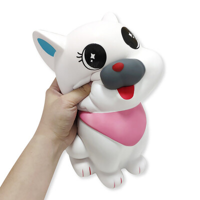 

YIWULAExquisite Cartoon Dog White Squishies Scented Slow Rising Stress Reliever Toy
