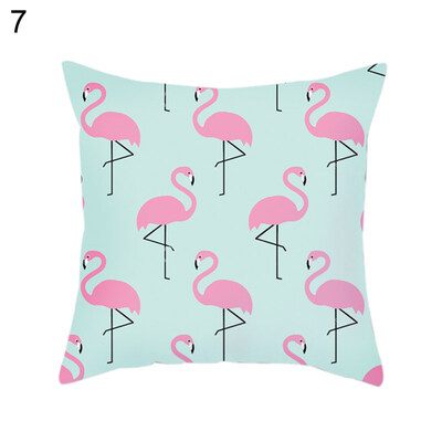 

Solid Color Flamingo Soft Throw Pillow Case Cushion Cover Sofa Bed Car Decor
