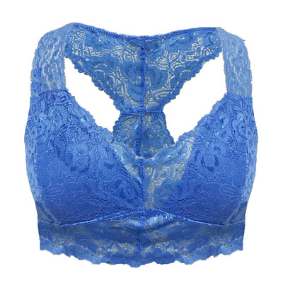 

Toponeto New Women Plus Size Vest Crop Wire Free Bra Lingerie Sexy V-Neck Underwear -3XL