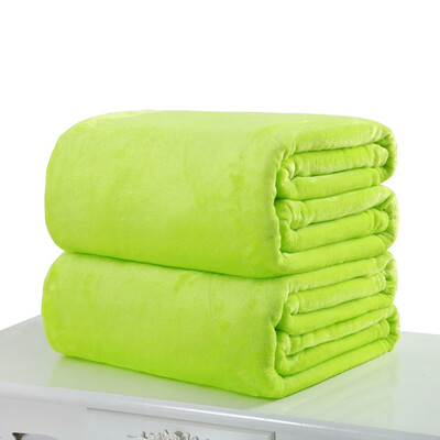 

Small Super Warm Solid Warm Micro Plush Fleece Blanket Throw Rug Sofa Bedding