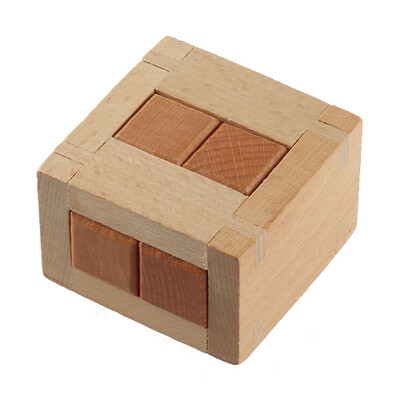 

〖Follure〗Wooden Intelligence Toy Chinese Brain Teaser Game 3D IQ Puzzle for Kids Adults