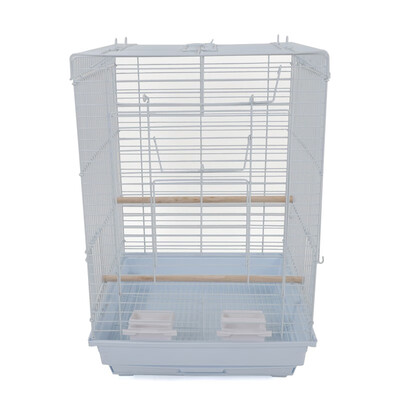 

Ktaxon 23" Portable Bird Cage Pet Supplies Metal Cage with Open Play Top White