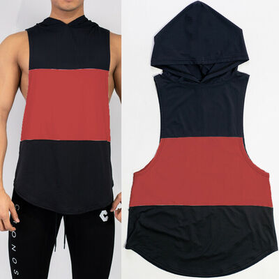 

Mens Loose Hoodie T-Shirt Sleeveless Casual Sports Muscle Bodybuilding Shirt NEW