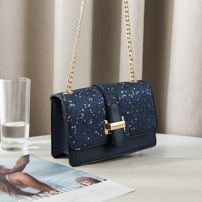 

Summer simple one-shoulder slanting little girls hundreds of chain fashion sense of foreign temperament