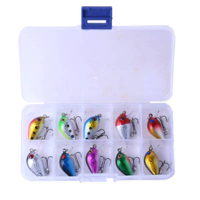 

10Pcsset Mini Fishing Lure 3cm 15g Wobbler Bait Artificial Lure Swimbait Saltwater Fake Fish
