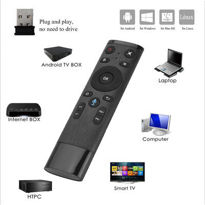 

Greensen 24G TV Remote Control 6 Axis Gyroscope Air Keyboard Mouse for AndroidWindowsMac OSLilux