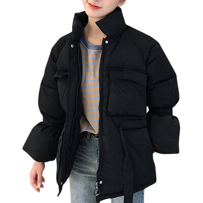 

Toponeto Women Winter Warm Thick Outerwear Hooded Coat Slim Cotton-padded Jacket