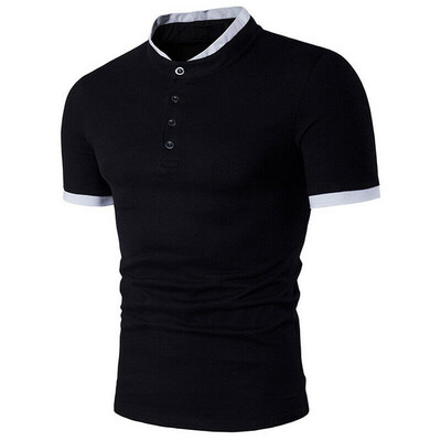 

Mens Slim Fit O Neck Short Sleeve Muscle Tee T-shirt Casual Tops Henley Shirts