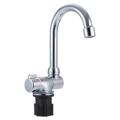 

Foldable Kitchen Faucet 360°Rotation Bathroom Bar Sink Water Taps Single-Handle Cold & Hot Water Mixer Copper Swivel Faucet for RV