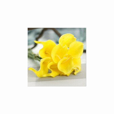 

10pcs Calla Lily Bridal Wedding Bouquet head Latex Real Touch Flower Bouquets White