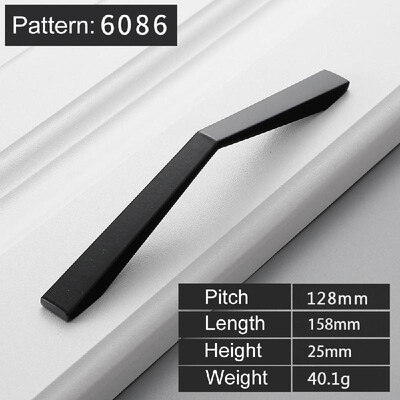 

American Style Black Cabinet Handles Solid Aluminum Alloy Kitchen Cupboard Pulls Drawer Knobs Furniture Handle Hardware