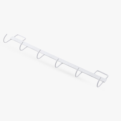 

6 Hooks Kitchen Wall Mounted&Cupboard Bathroom Utensil Hanging Rack Holder Tool