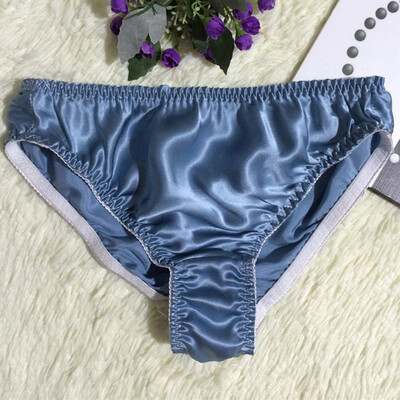 

Women Silk Panties Briefs Middle Waist Seamless Underpants Breathable Underwear