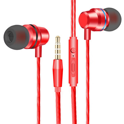 

Professional earpiece 35mm Metal Wired In-ear Music Headset Sport Portable Sub-woofer Volume Contro Earphone For HUAWEI Xiaomi