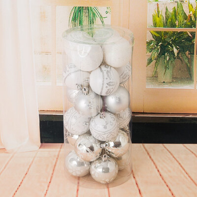 

FUNNYBUNNY 24inch24pcs Christmas Ornaments Christmas Tree Ornaments Christmas Painted Balls Christmas Balls