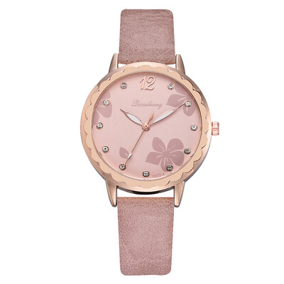 

Korean fashion trend ladies watch 2019 Taobao explosion models wild print PU belt watch