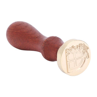 

Antique Plant Wood Handle Metal Sealing Wax Stamps DIY Craft Wax Seal Stamp