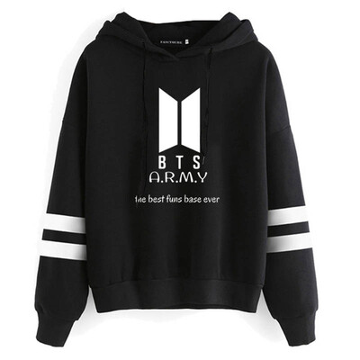 

Herqw61 Womens Girls Kpop BTS Print Fans Hoodie Hip Hop Pullover Sweatshirt Jung Kook Jimin Suga V