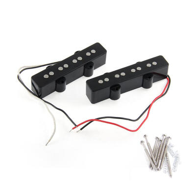 

2Pcs 4 String Bridge Pickup Black for Jazz Bass Replacement