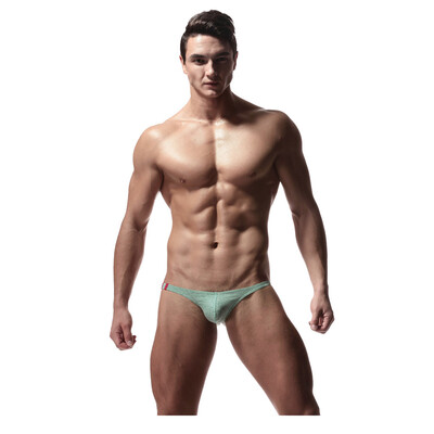 

Tailored Mens Underwear Lycra Cotton Comfortable Low Waist belt U Convex Briefs