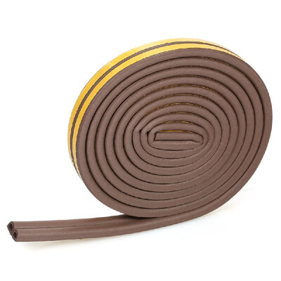 

D-type Window Seal Strip Indoor Weather Stripping Window Seal Weather Strip Soundproofing Weatherstrip Gap Blocker 16ft 5m Self-ad
