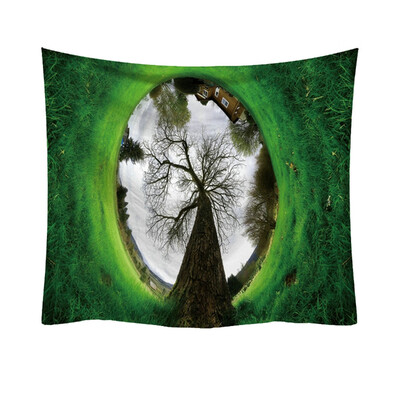 

Toponeto Fashion Tapestry Green Leaf Pattern Fresh Style Decorative Tapestry Home Decor