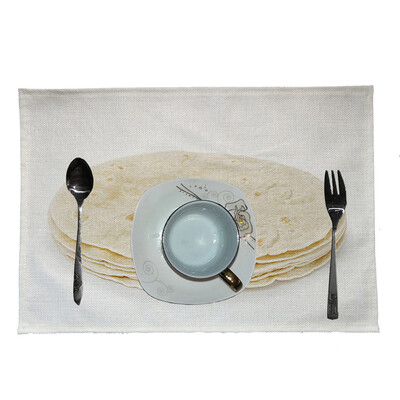 

Toponeto Creative Mexican Burrito Placemat Home Kitchen Restaurant Bar Placemat