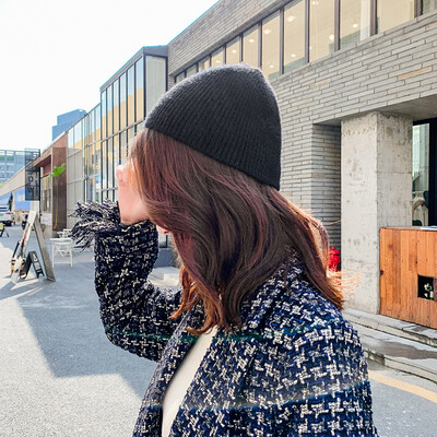 

Womens cap children winter Korean style autumn&winter sweet&lovely warm-keeping knit cap ins Korean tide