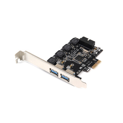 

PCI-E to Dual USB30 Ports Expansion Card PCI Express Adapter NEC D720201 Main Control Chip For Desktop PC with 19 PIN