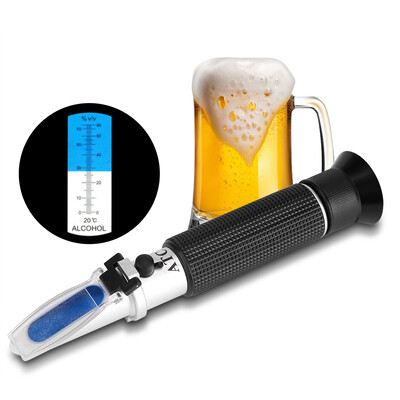 

Greensen Professional Handheld Alcohol 0-80 Test Refractometer Wine Tester Meter Measure Instrument