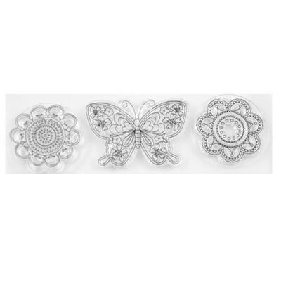 

Silicone Transparent Seal Clear Stamps Butterfly for DIY Scrapbooking Photo