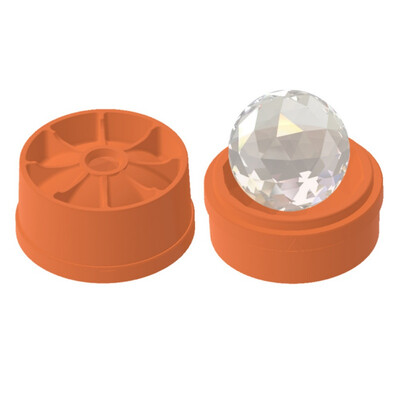 

Large Diamond Ball Shape Silicone Ice Cube Mold Tray With Lid Flexible For Drinks Cooling DIY Cake Candy Chocolate Baking